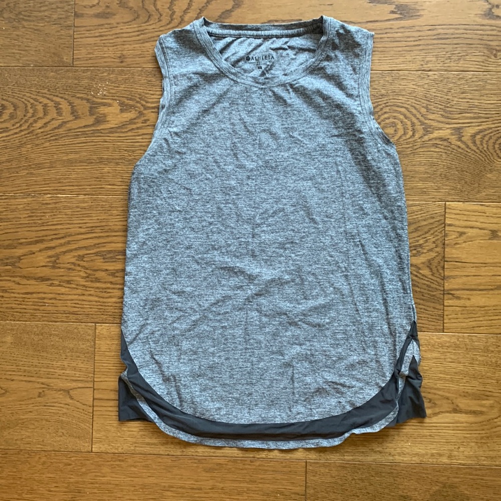 Athleta workout top with mesh detail